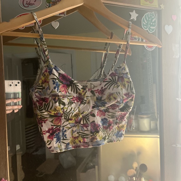 SIZE XS Garage Tank floral pattern - Picture 1 of 4